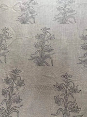 Linen fabric, Fabric by yard, Hand printed fabric, Block Print Fabric, Indian Fabric